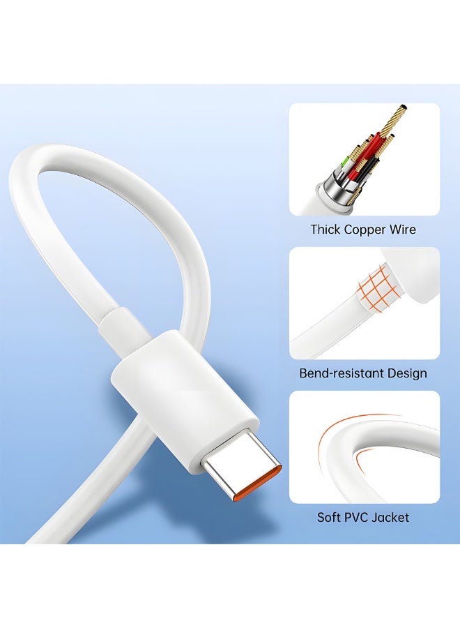 33W Fast Wall Charger with USB-A Port & Type-C Cable – Fast Charging Support – Compatible with Xiaomi & Android Devices - Image 2